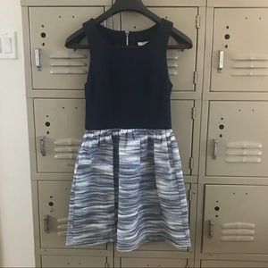 Blue Nordstrom fit and flare dress